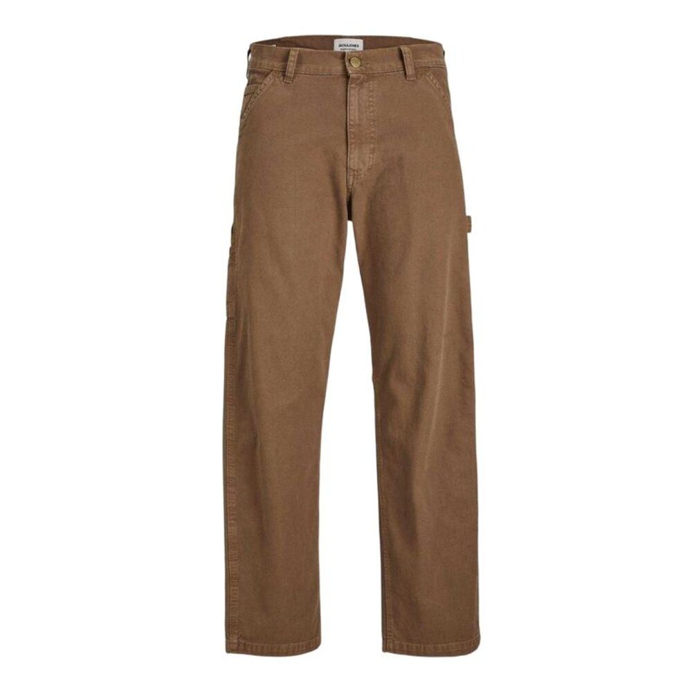 Jack And Jones Mens Straight Leg Cargo Pants / Rubber